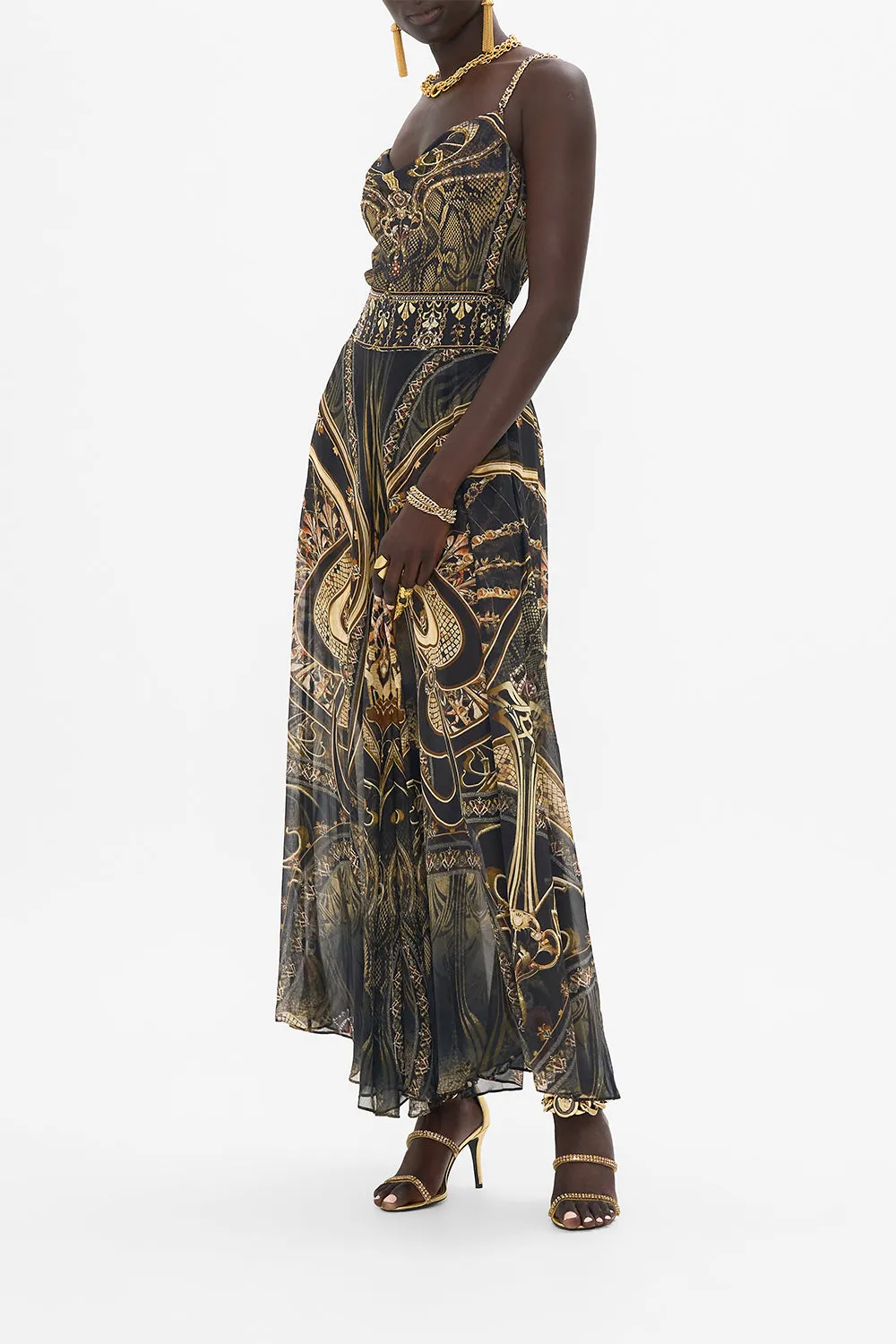 SHEER WIDE LEG PANT NOUVEAU NOIR