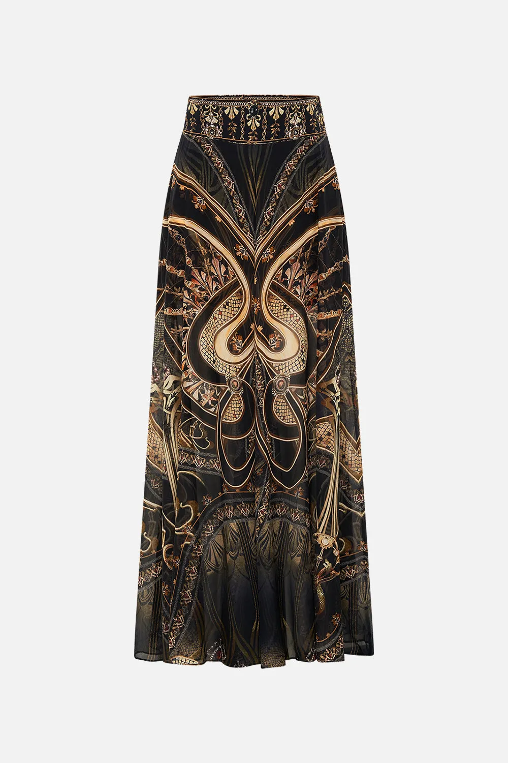 SHEER WIDE LEG PANT NOUVEAU NOIR