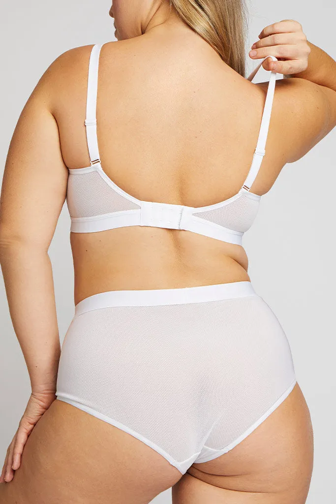 Sieve Non-Wire Bra in White