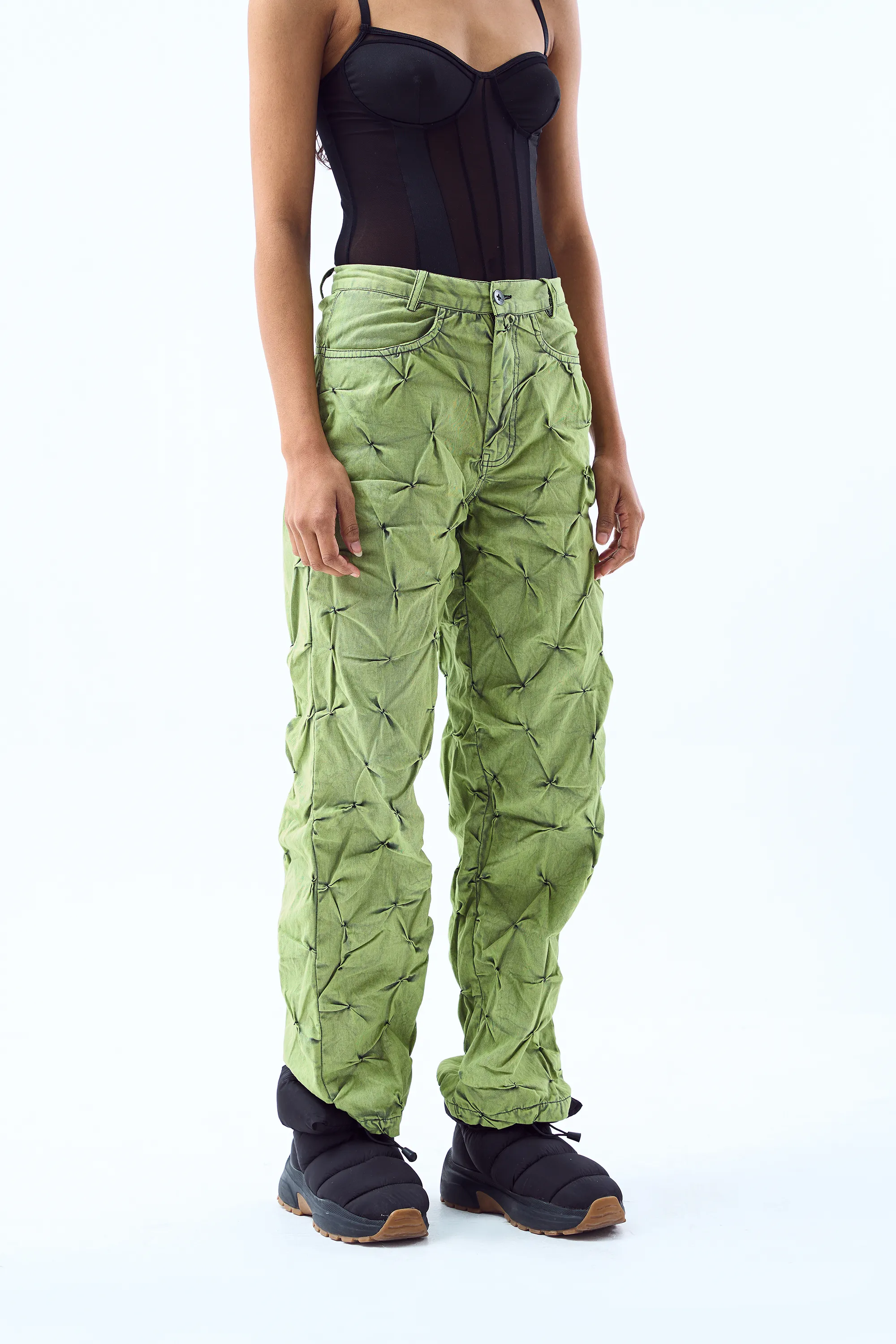 Signature Smocked Co-ord Set- Lime