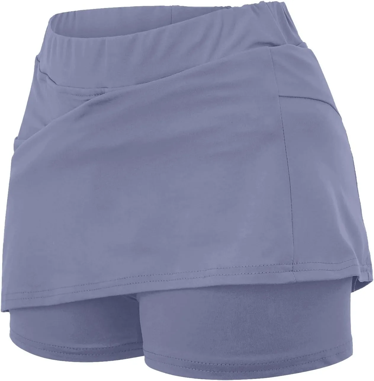 Skorts for Women Dressy Casual Athletic Tennis Mini Short Skirts with Pockets High Waist Tummy Control Yoga Shorts