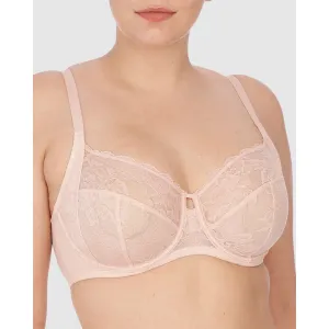 Statement Supportive Full Figure Wired Lace Bra Cameo Rose/Cashmere