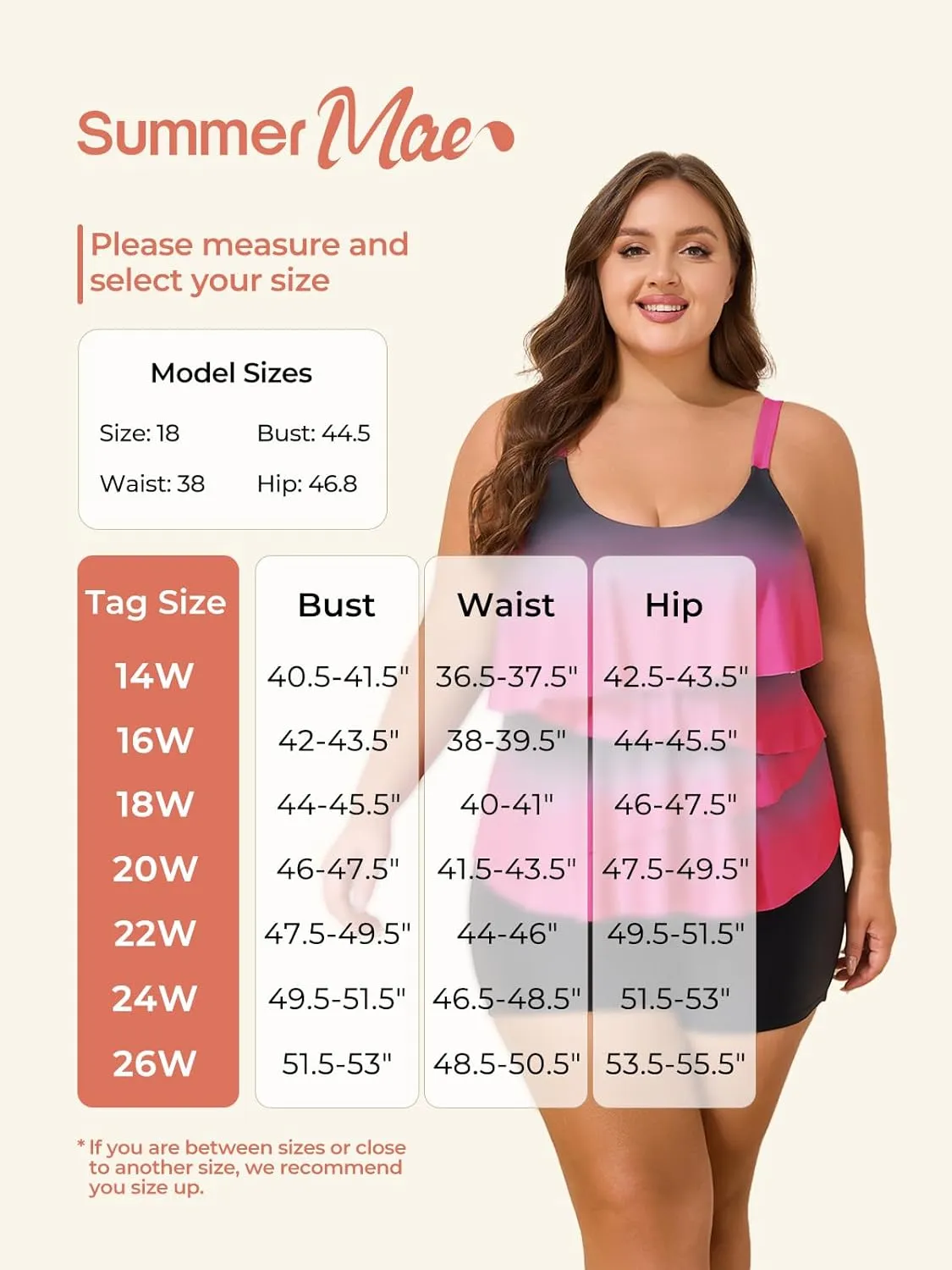 Summer Mae Plus Size Swimsuit for Women Ruffle Tankini Bathing Suits 2 Pieces 2025 Tummy Control Swimwear with Shorts