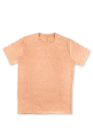 T-Shirt | Crew Neck | Brushed Ultra Soft | Peach