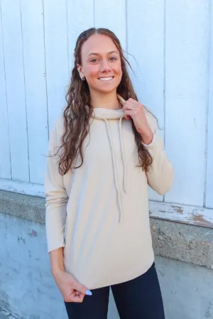 Taupe TurtleNeck Top