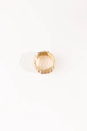 TEXTURED LAYERD RING