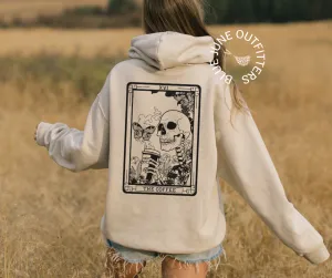The Coffee Skeleton Tarot Card Hoodie