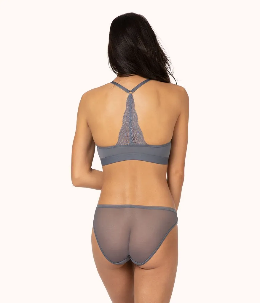 The Front Close T-Shirt Bra: Smoke
