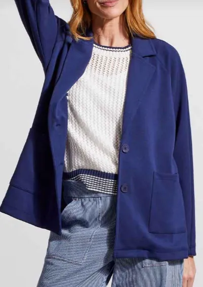 Tribal Lined Scuba Knit Coat-50% OFF