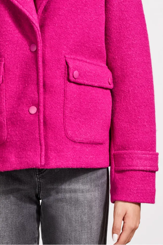Tribal Snap Front Peacoat-50% OFF