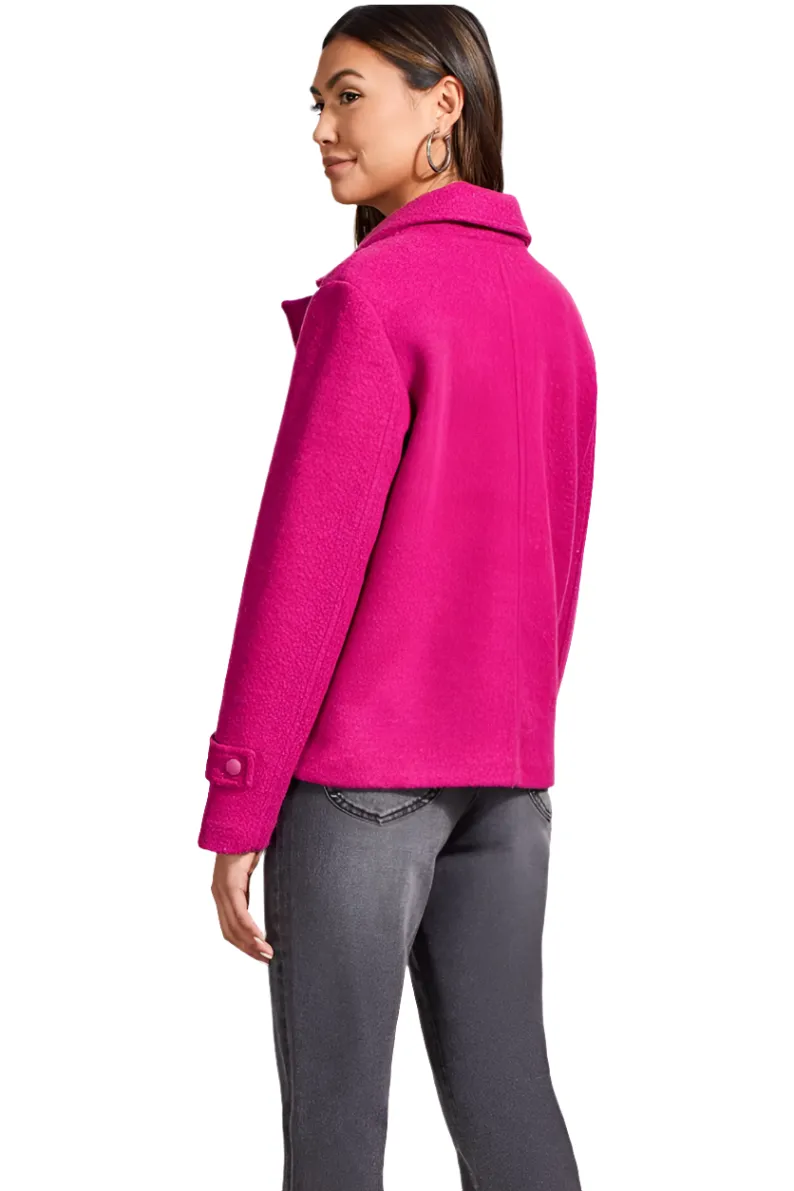 Tribal Snap Front Peacoat-50% OFF