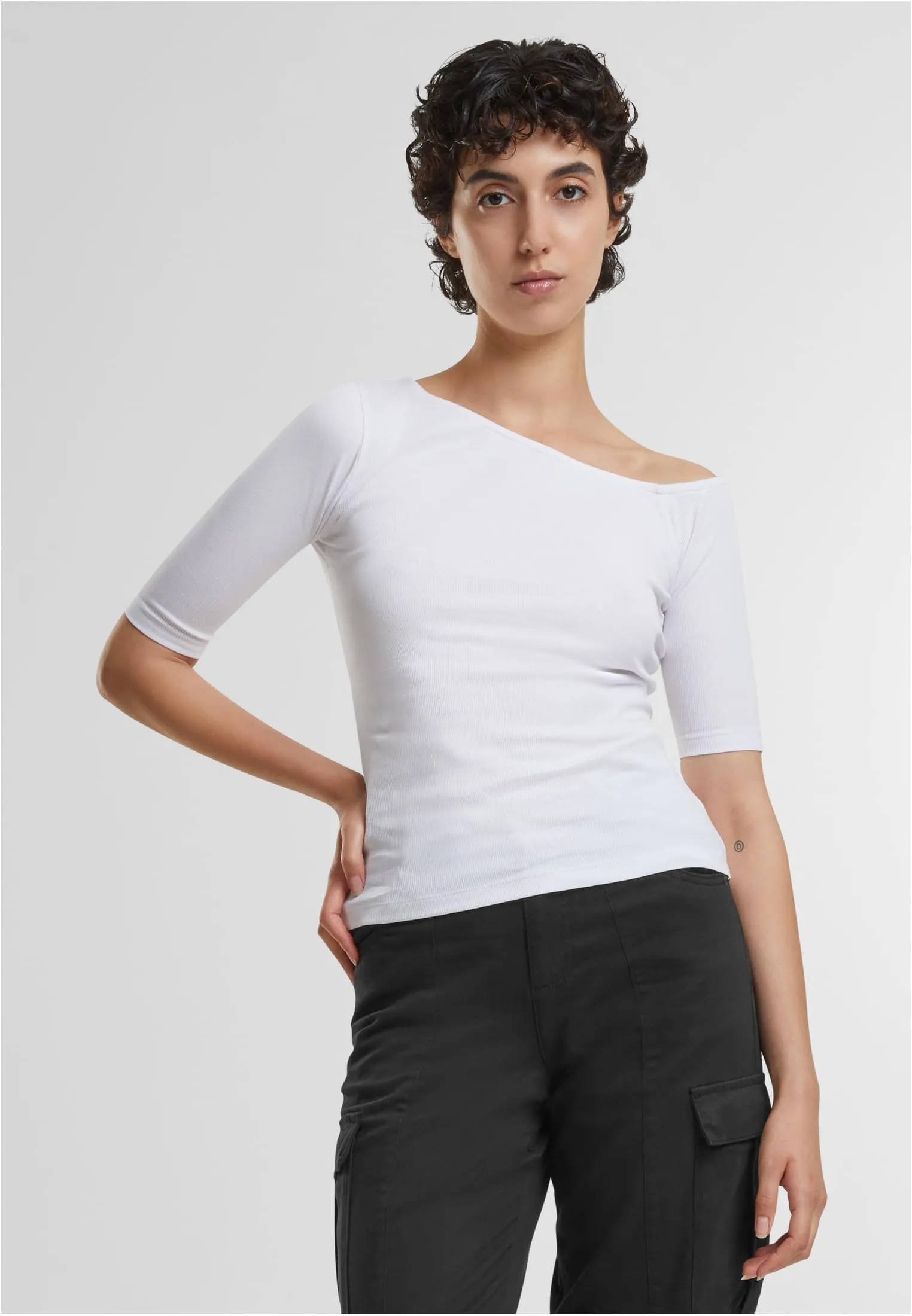 UC Organic Asymmetric Rib Tee 2-Pack