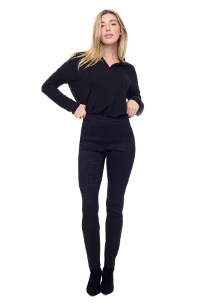 UP! Pants - Twinkle Pull On - Black/Silver