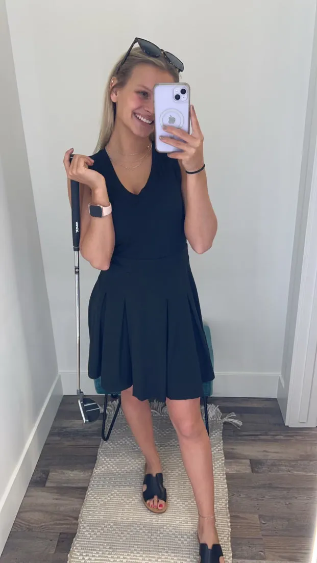 V-Neck Golf Dress and Short Set