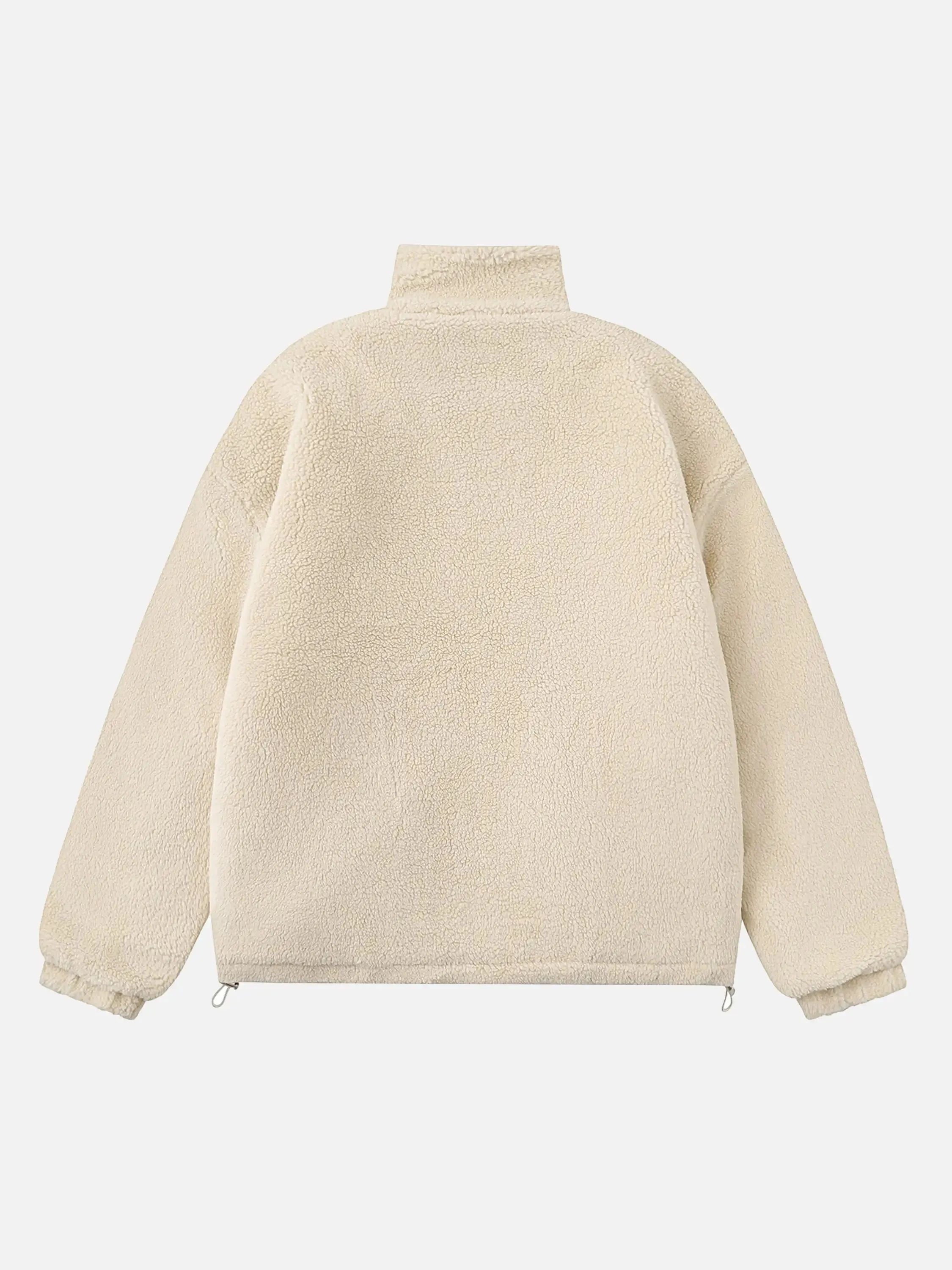 Vintage Character Print Sherpa Coat