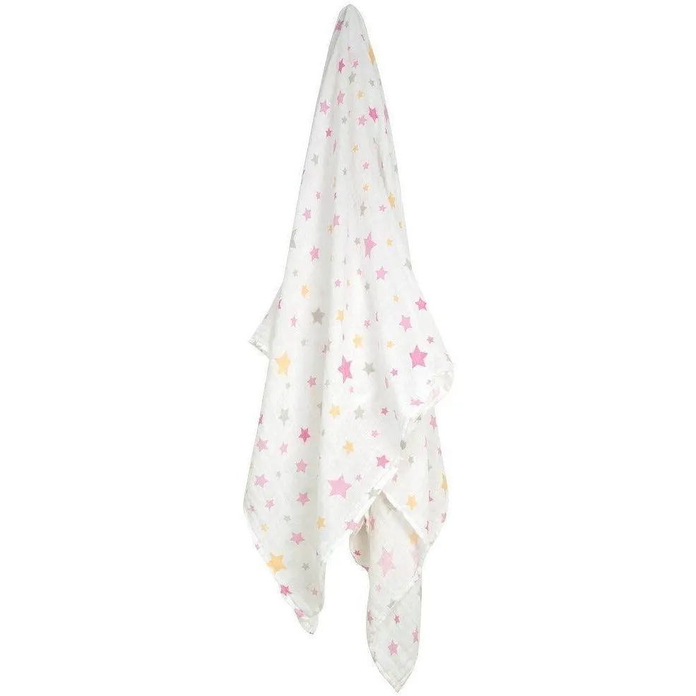 Weegoamigo Muslin Swaddle Wraps - Twinkle Pink