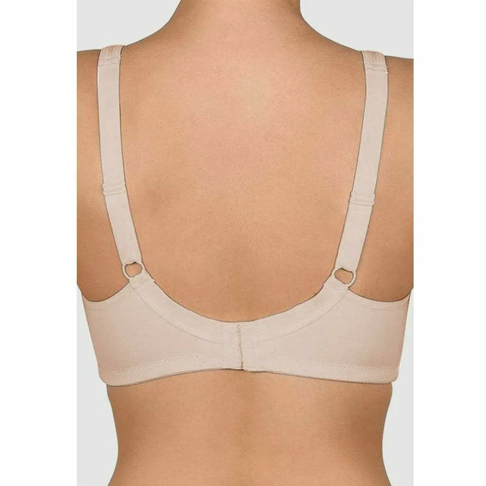 Wide Strap Full Coverage Wirefree Cotton Bra