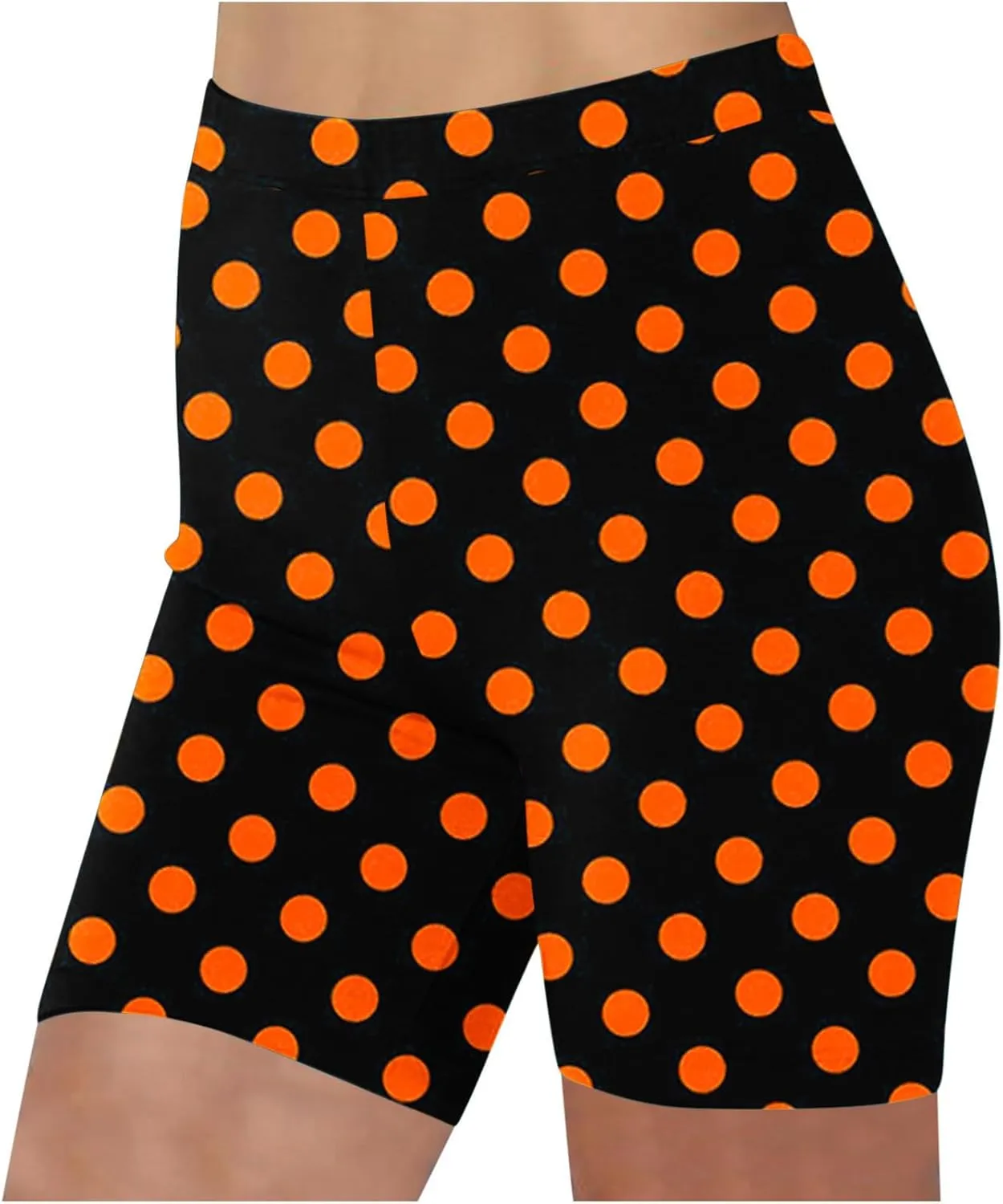 Women's Beach Shorts Casual Summer Polka Dot Print Leggings High Waist Stretchy Everyday Wear Comfortable Pants 2025
