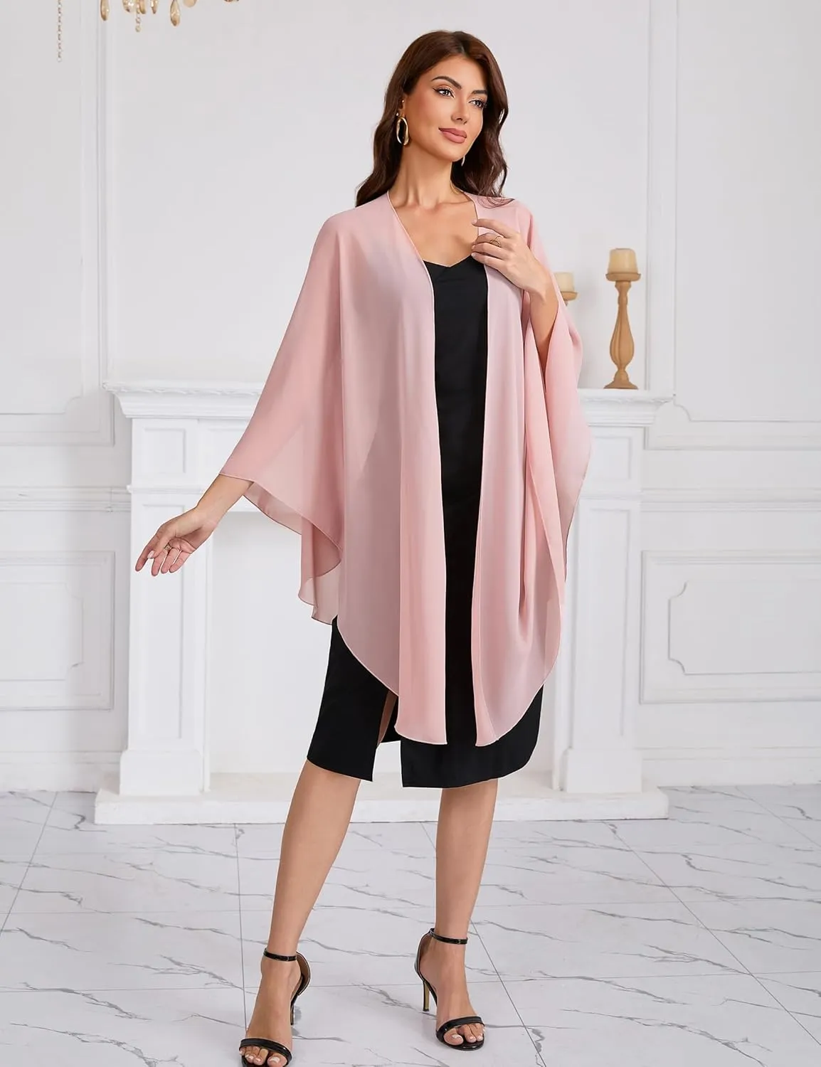 Women's Shawls and Wraps for Evening Dress Chiffon Scarf Soft Elegant Pashmina Wedding Bridal Scarve