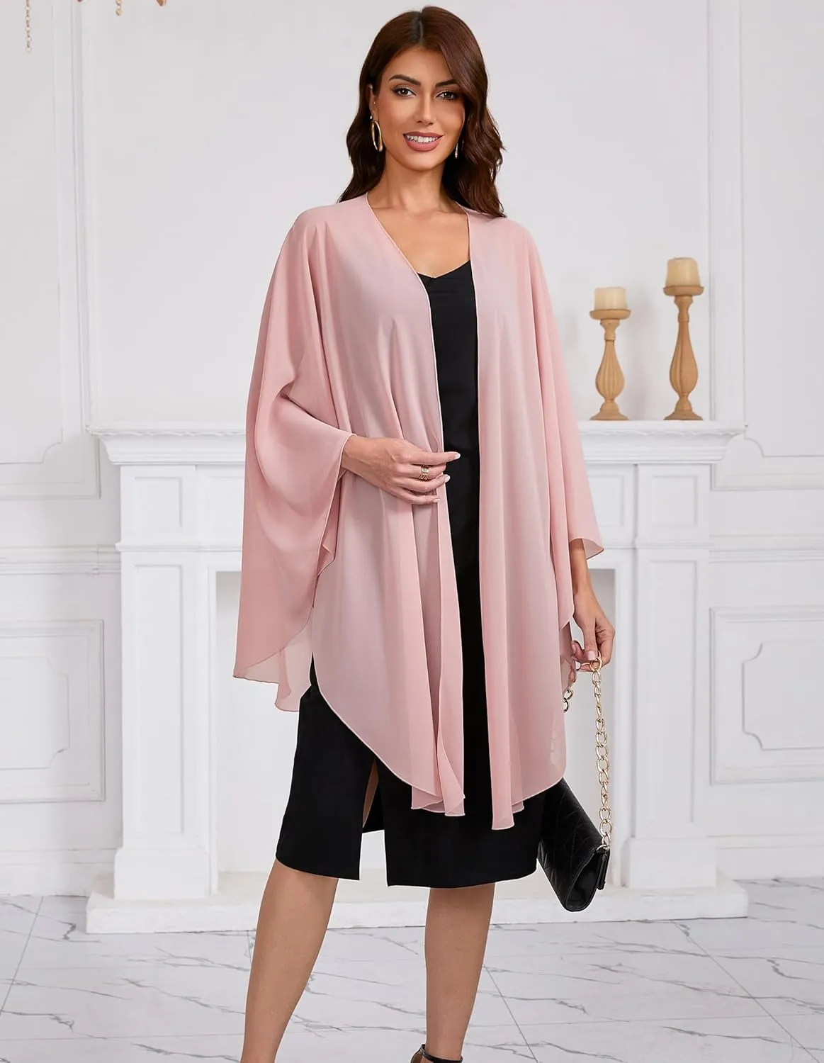 Women's Shawls and Wraps for Evening Dress Chiffon Scarf Soft Elegant Pashmina Wedding Bridal Scarve