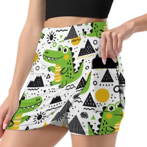 Women's Tennis Skirt Anti-Peek Workout Skorts with Built-in Shorts Pocket for Gym Golf Running