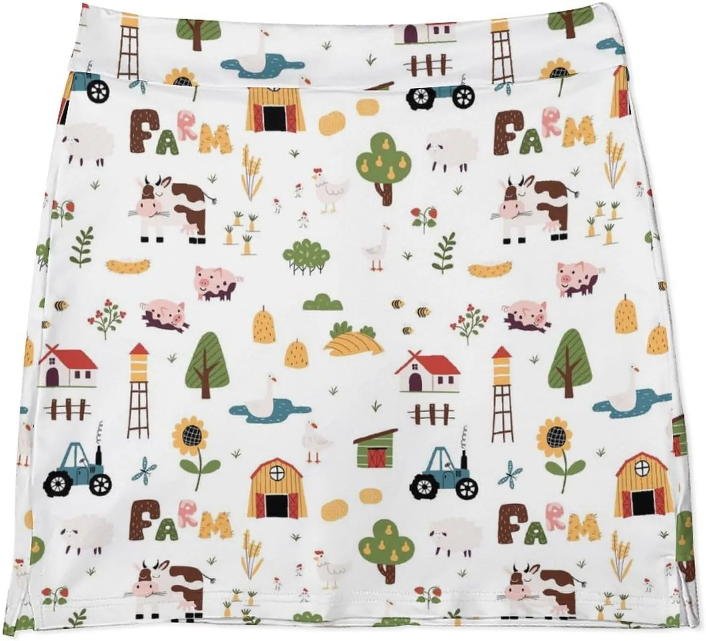 Women's Tennis Skirt Anti-Peek Workout Skorts with Built-in Shorts Pocket for Gym Golf Running