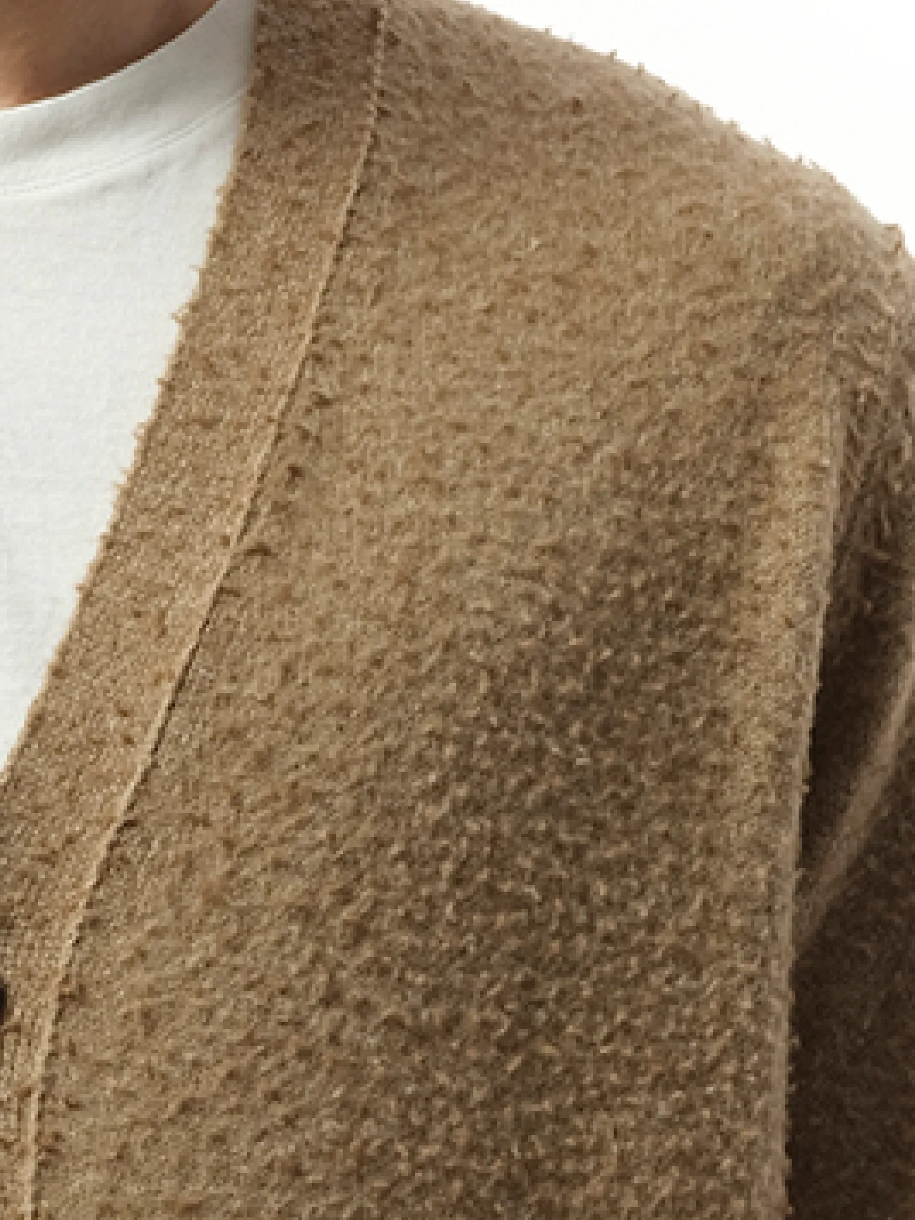 Wool Cardigan in Walnut