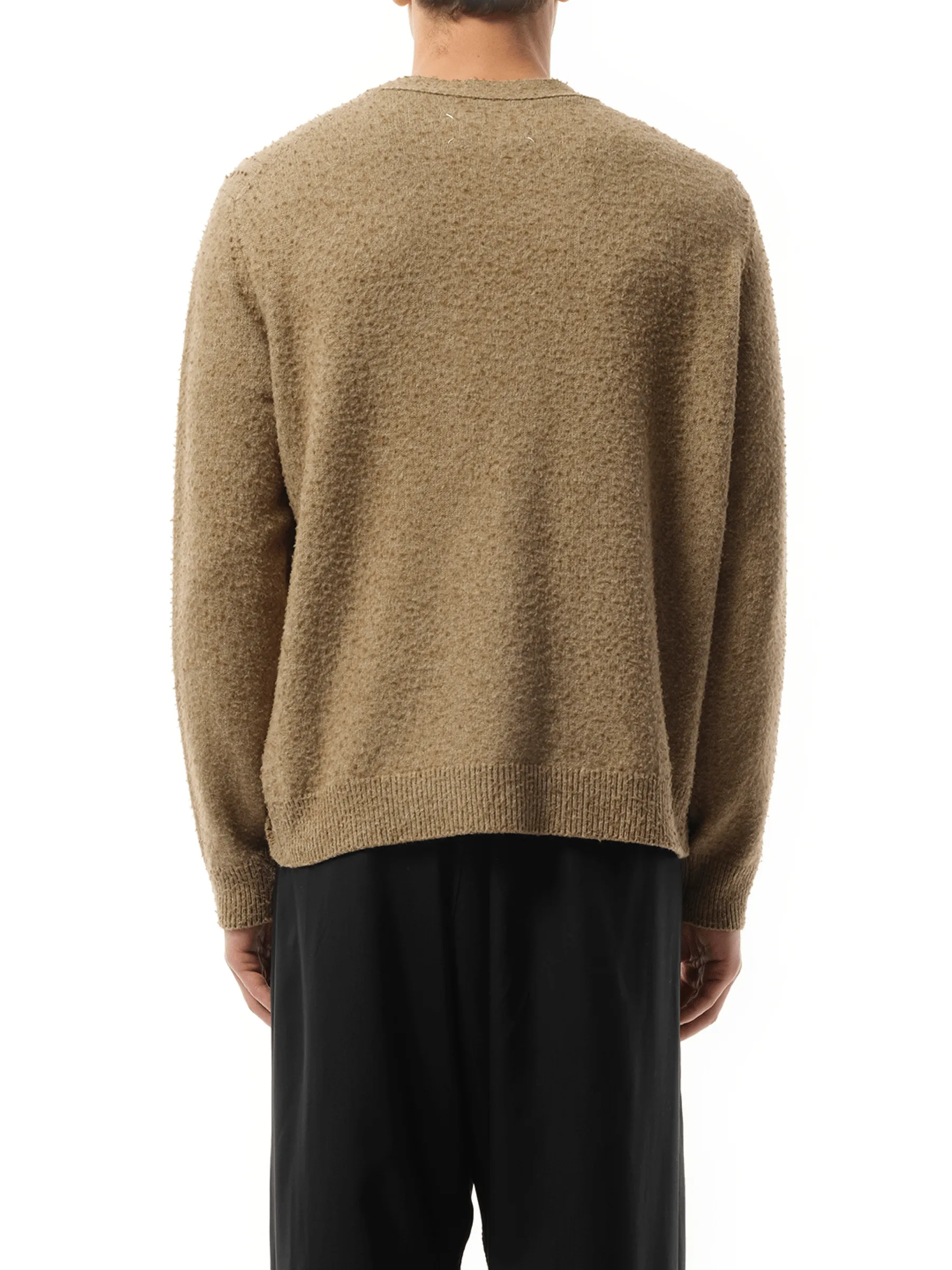 Wool Cardigan in Walnut