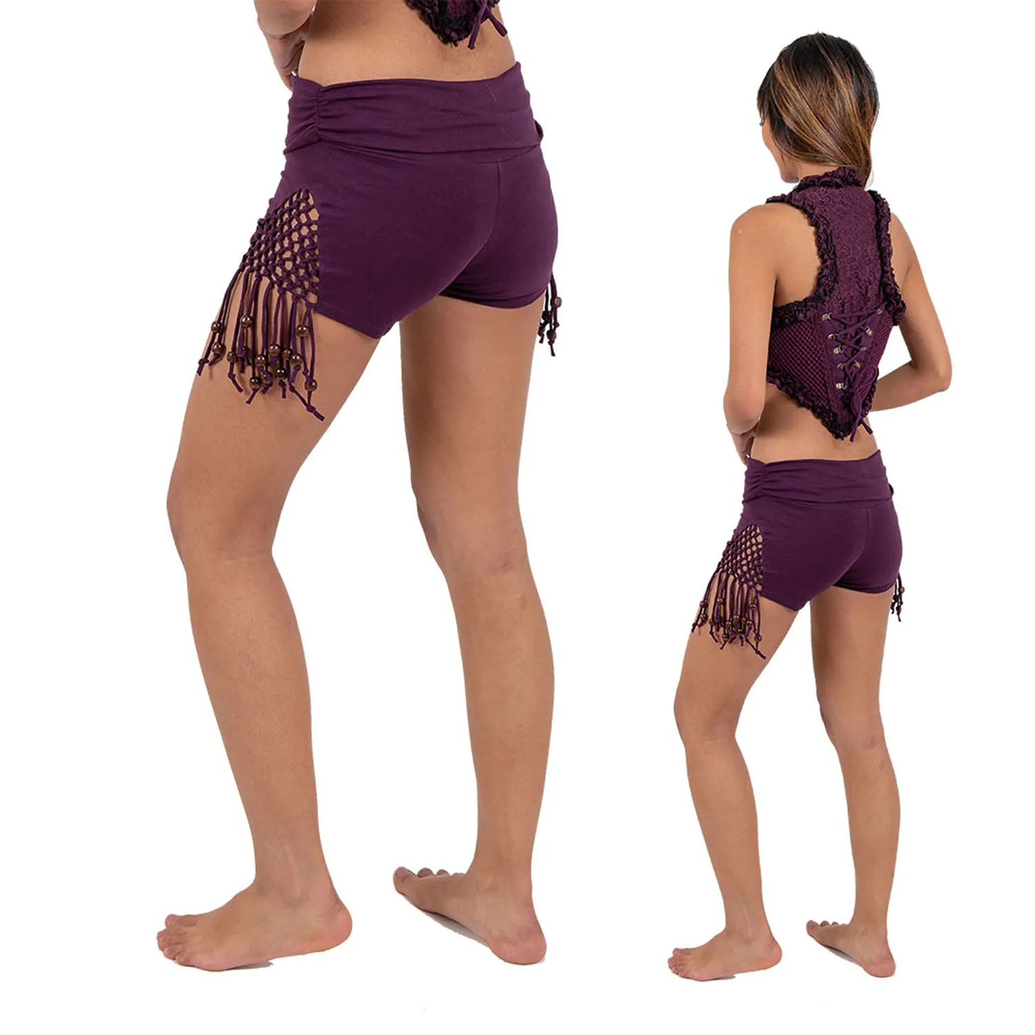 Woven Tassel Shorts