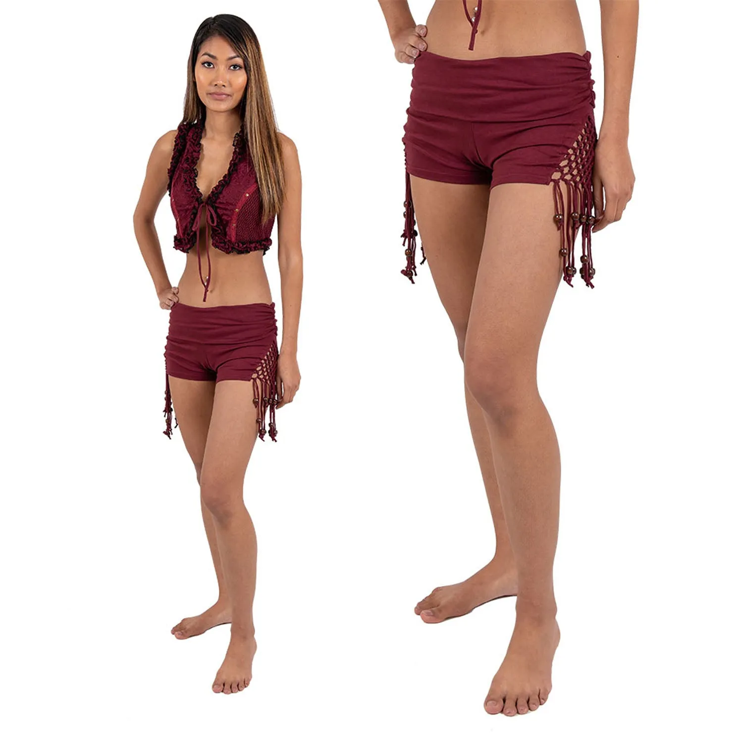 Woven Tassel Shorts