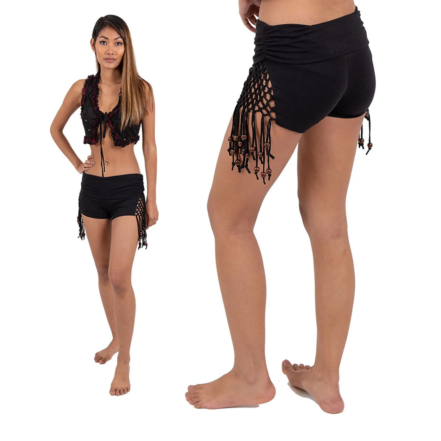 Woven Tassel Shorts