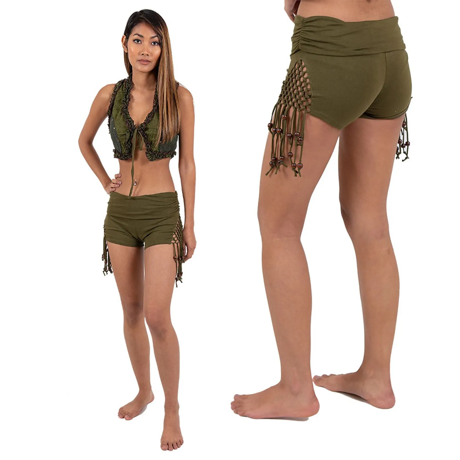 Woven Tassel Shorts
