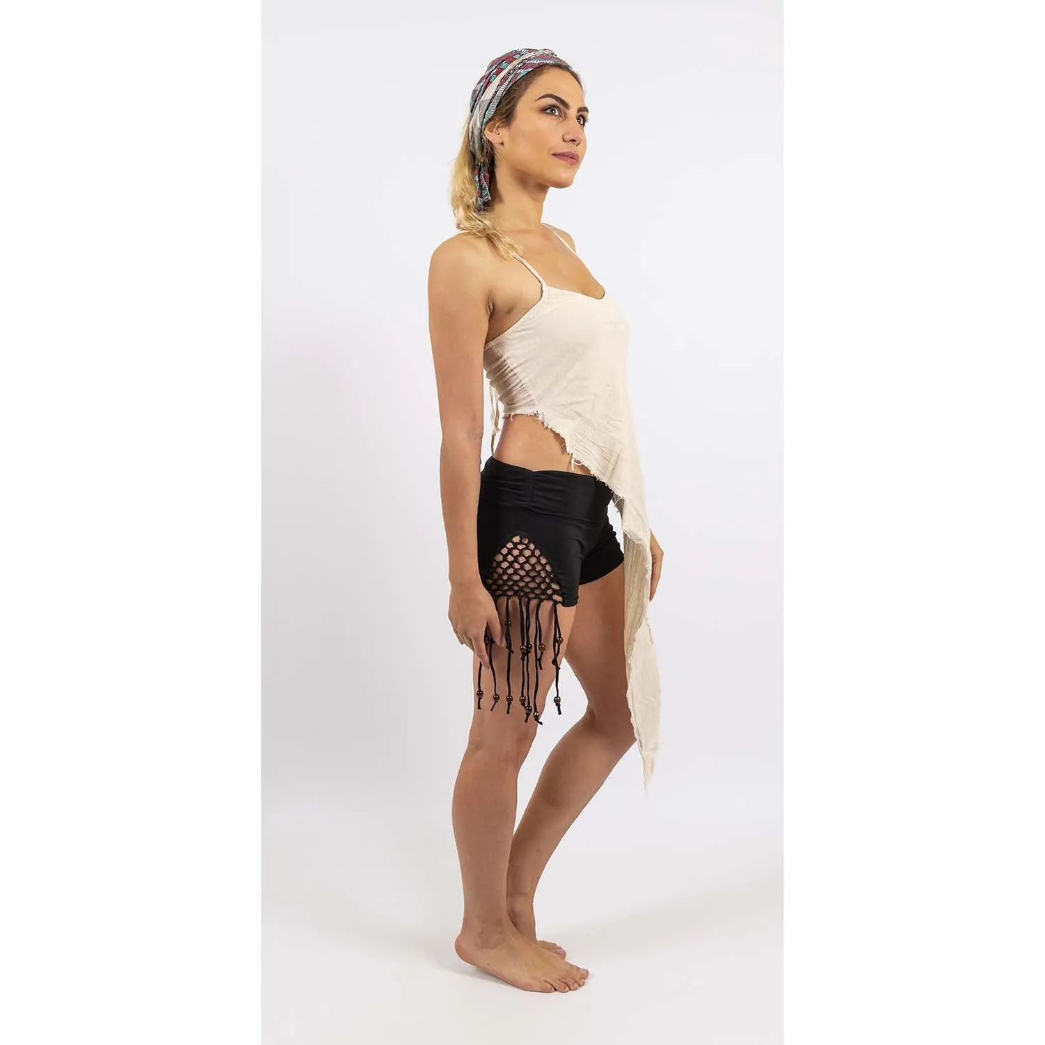 Woven Tassel Shorts