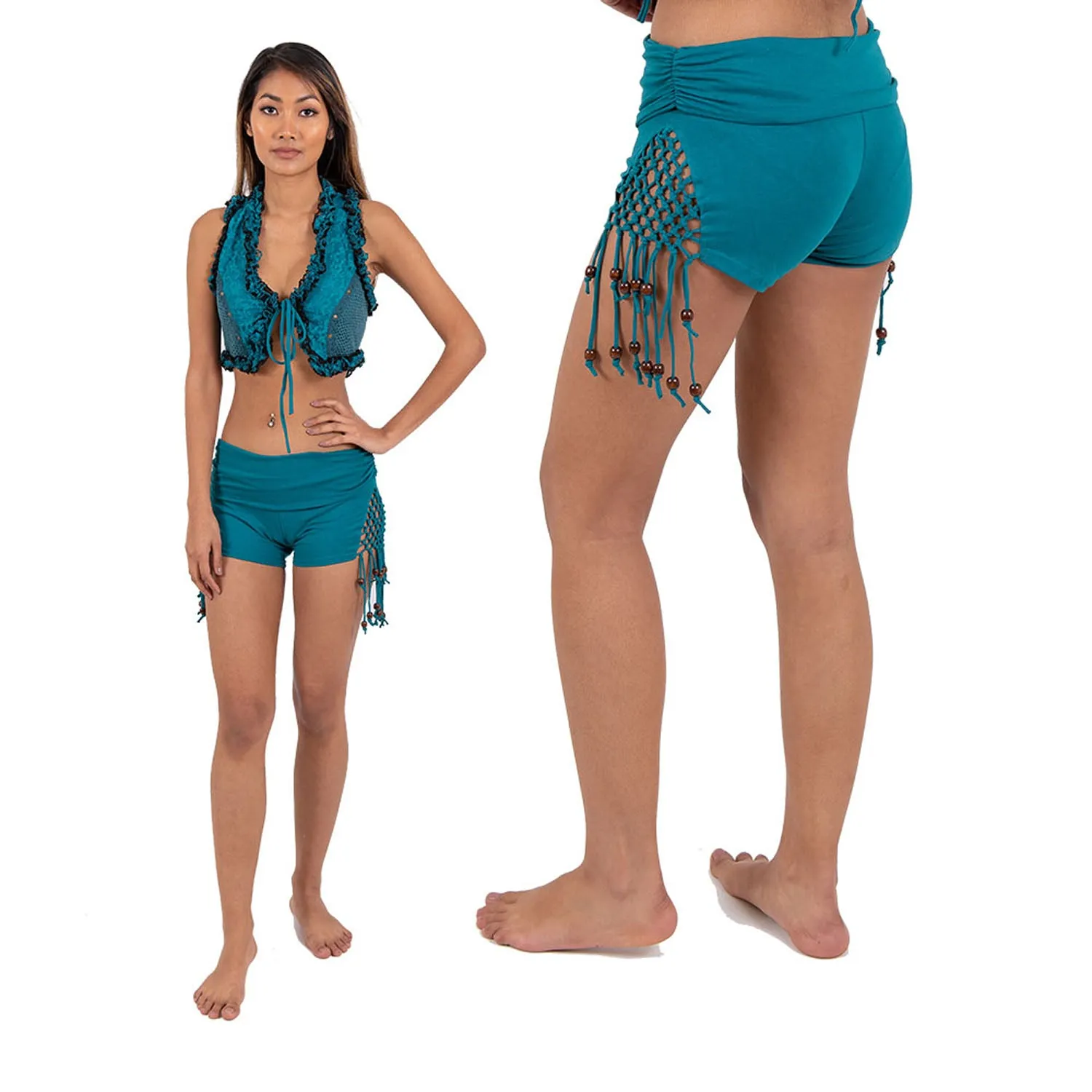 Woven Tassel Shorts