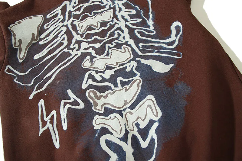 Xray | Vintage Y2K Inspired Zipper Hoodie