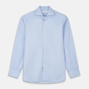 Yellow and Blue Prince of Wales Check Belgravia Shirt
